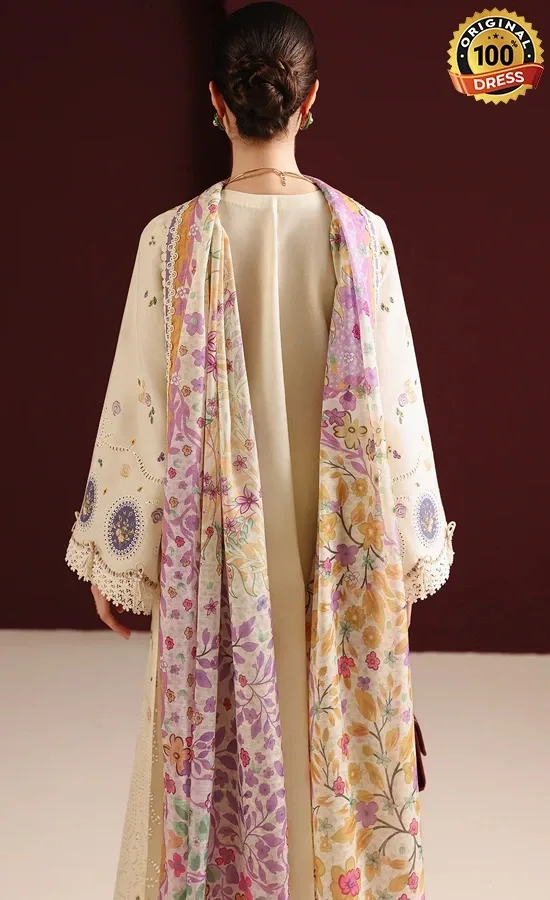 Jazmin Embroidered Lawn IL26-D01 Dress (1)