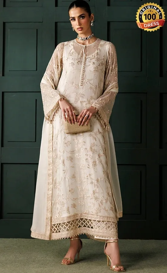 Baroque PK Embroidered Chiffon UF-4437 Dress (2) Baroque PK Embroidered Chiffon UF-4437 Dress (2)