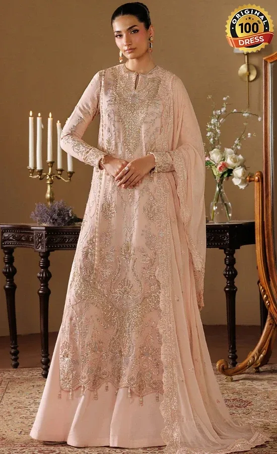 Embroidered Chiffon Reverie Dress (3)