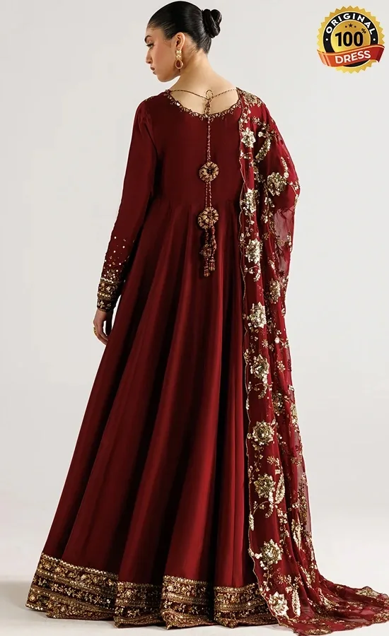 Iznik PK Embroidered Ramen Silk UE-630 Dress (2)
