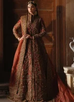 Jacket Style Lehenga in Rust (HSY Inspired Version) Video