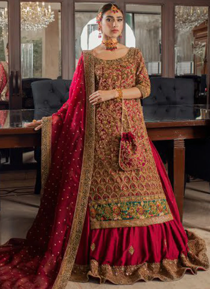 HSY Red Lehenga (2)