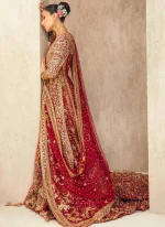Farshi Lehenga with Long Shirt – Deep Red Video